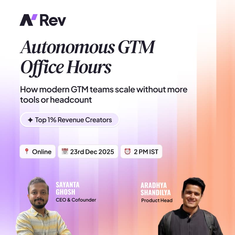 Cover Image for Autonomous GTM Office Hours - 23rd Dec