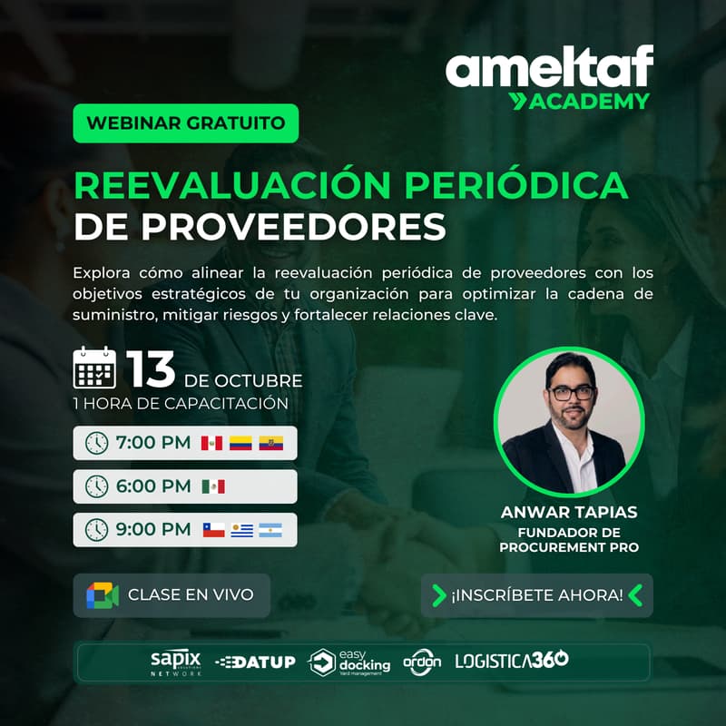 Cover Image for Reevaluación Periódica de Proveedores