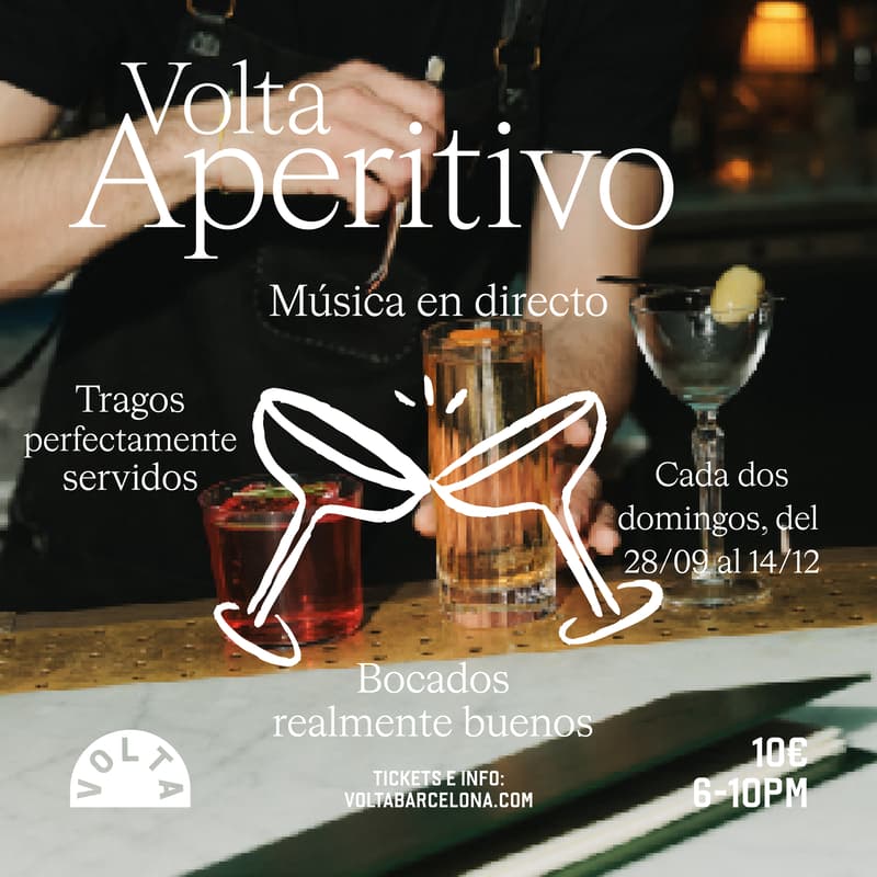 Cover Image for Volta Aperitivo — Italian Bites, Cocktails & Beats