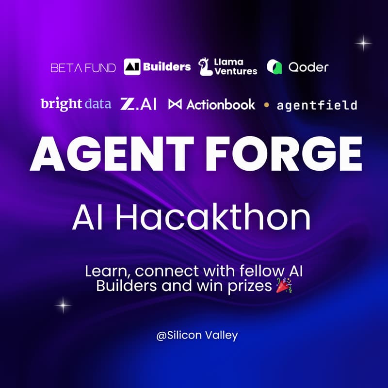 Cover Image for Agent Forge AI Hackathon