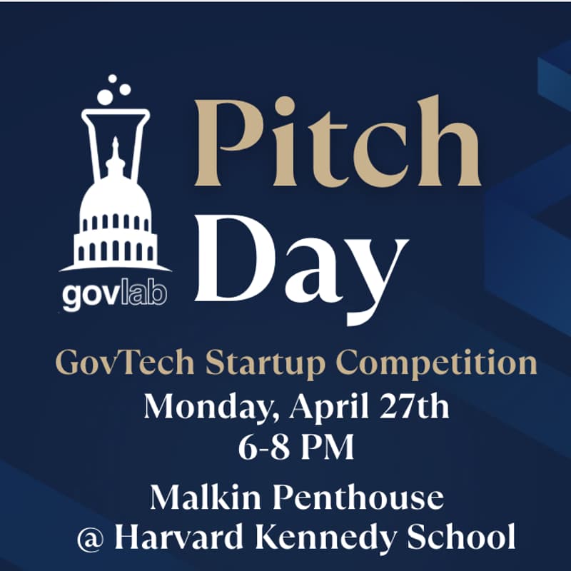 Cover Image for Harvard IOP GovLab Pitch Day