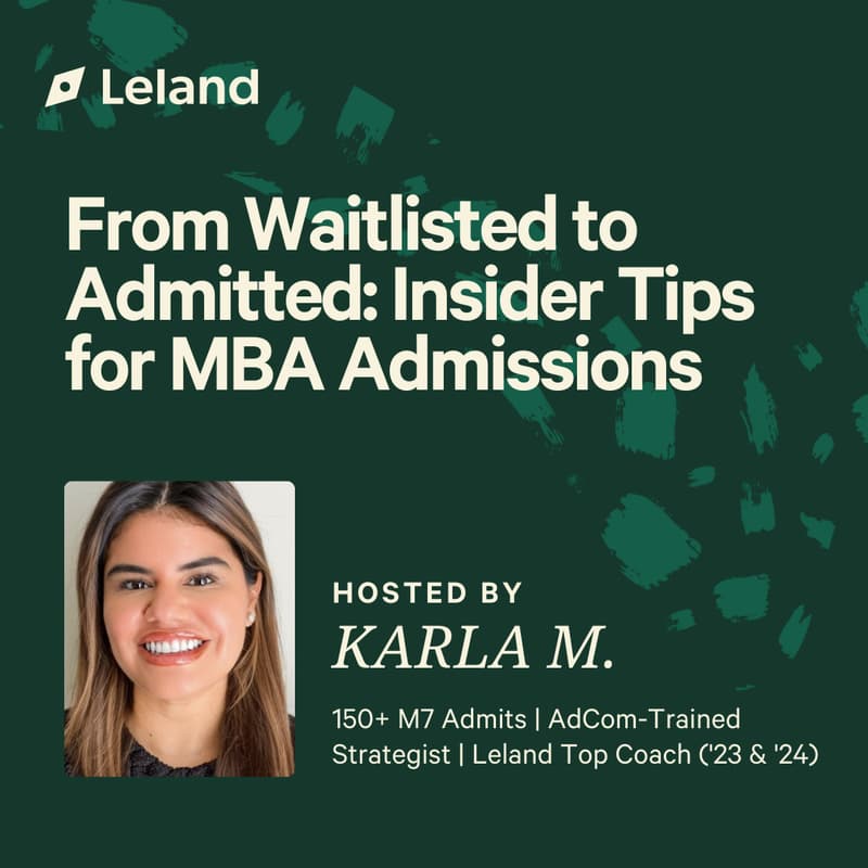 Cover Image for From Waitlisted to Admitted: Insider Tips for MBA Admissions