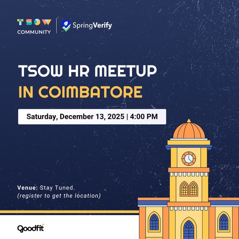 Cover Image for TSOW HR Meetup in Coimbatore
