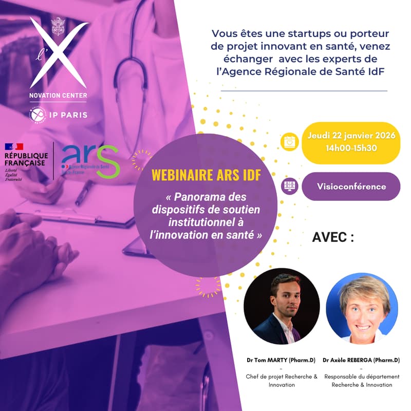 Cover Image for Webinaire : "Panorama des dispositifs de soutien institutionnel à l’innovation en santé "