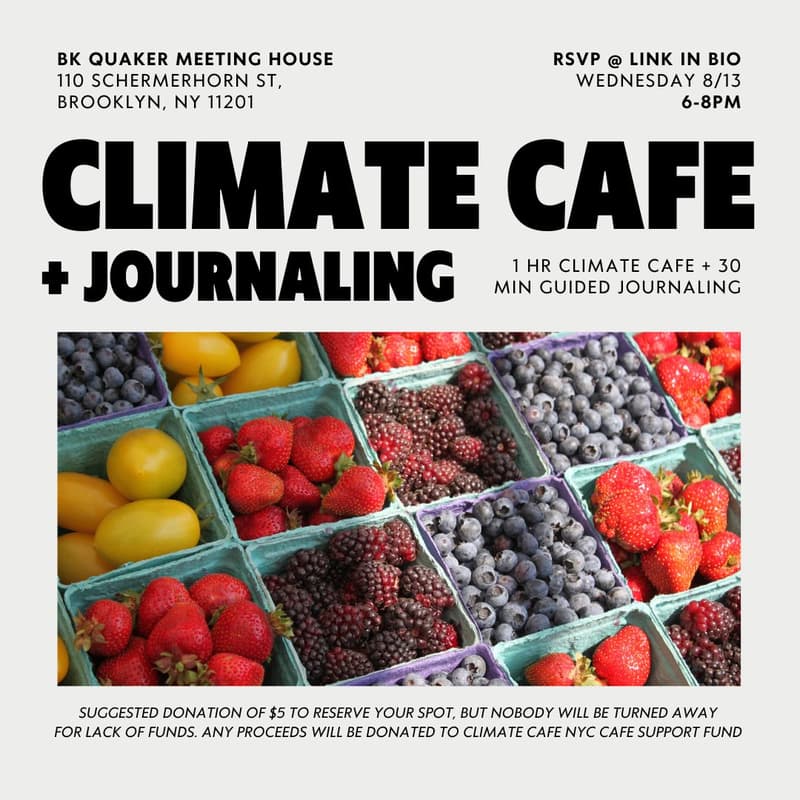 Cover Image for Climate Cafe & Journaling
