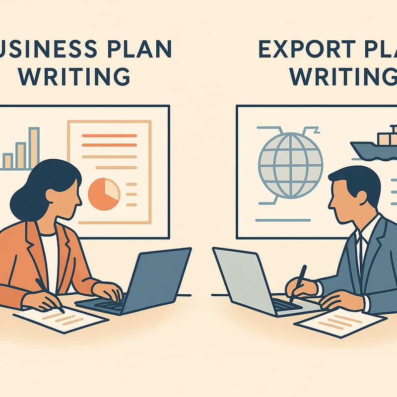Cover Image for "Business Plan Writing” and “Export Plan Writing