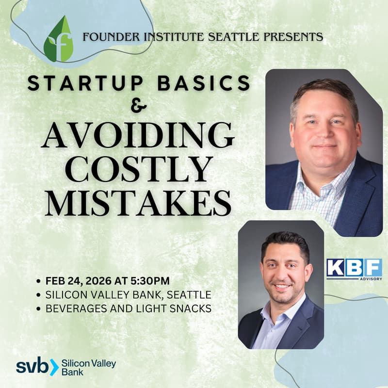 Cover Image for Startup Basics & Avoiding Costly Mistakes
