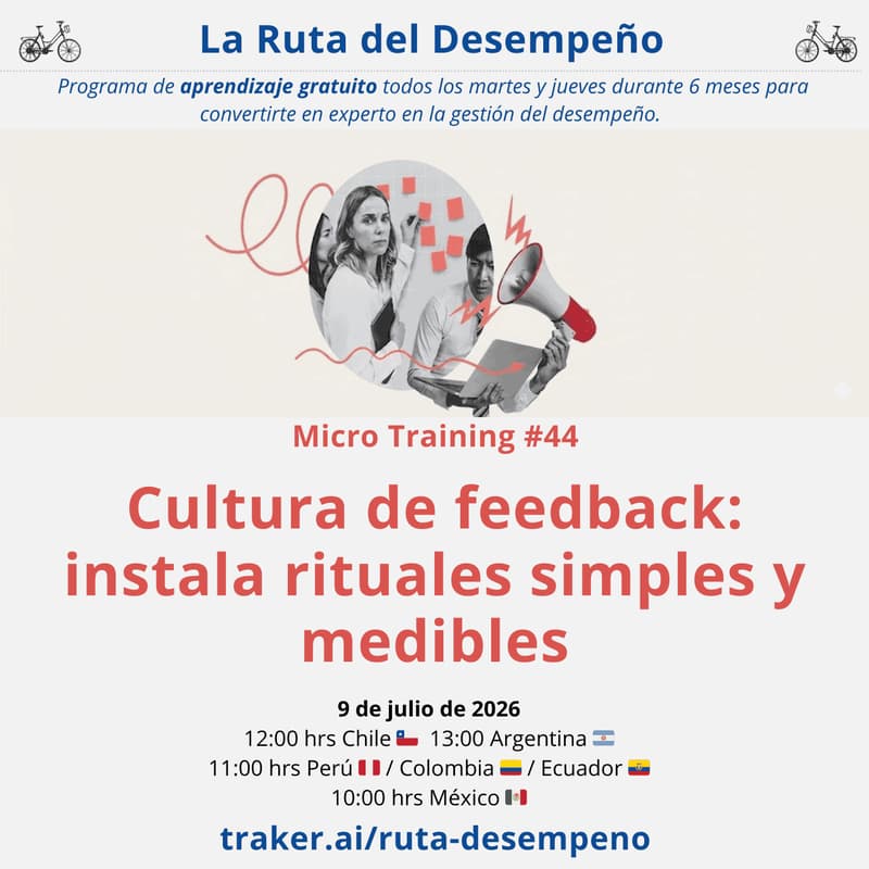 Cover Image for MicroTraining #44 Cultura de feedback: instala rituales simples y medibles