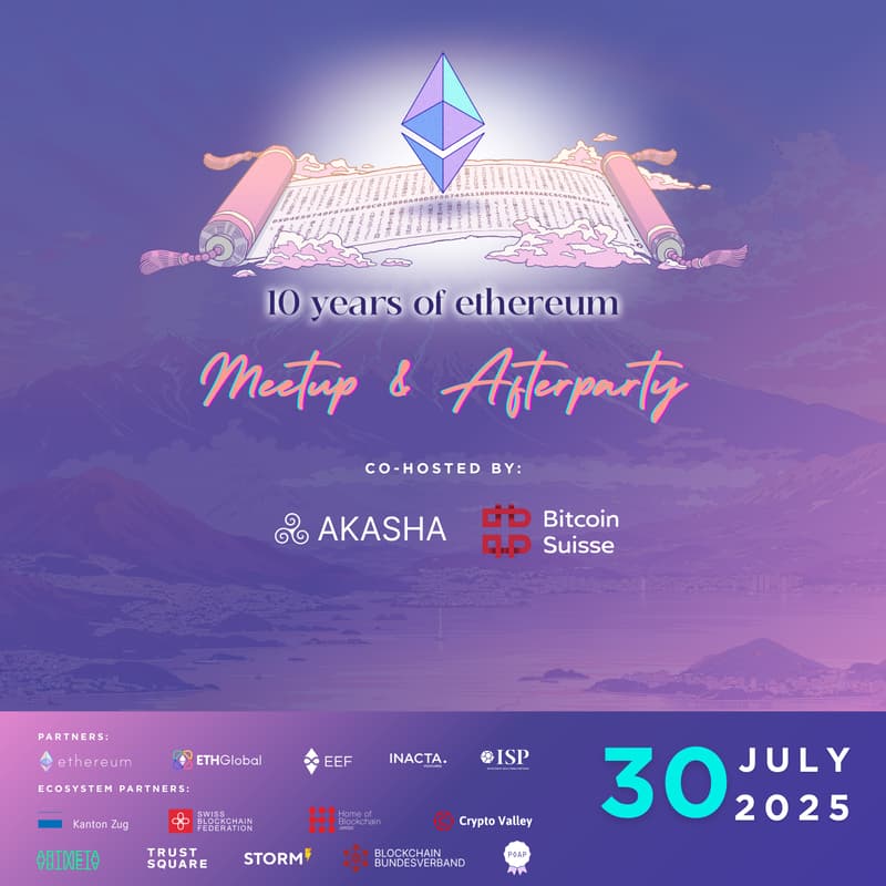 Cover Image for Ethereum 10Y Anniversary Zug