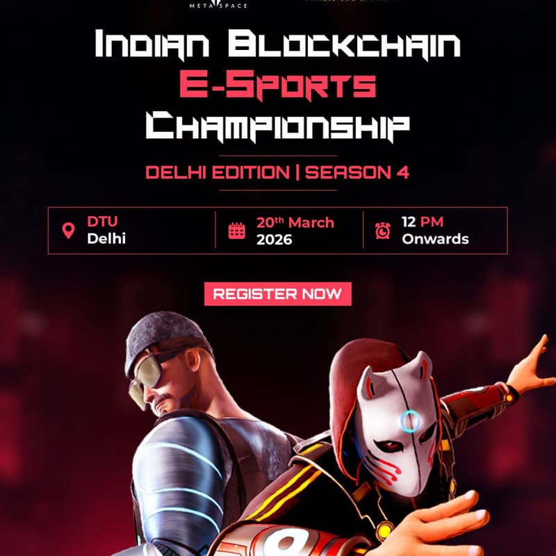 Cover Image for Indian Blockchain E-Sports Championship (Delhi Edition Season 4)