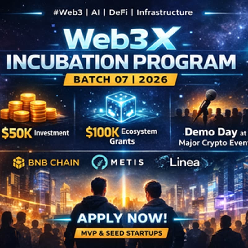 Cover Image for Web3 X Incubation Program — Batch 07 (2026)