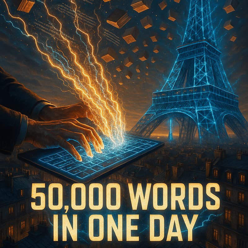 Cover Image for NaNoWriMo Paris Express : 50 000 mots en 1 jour avec l'IA