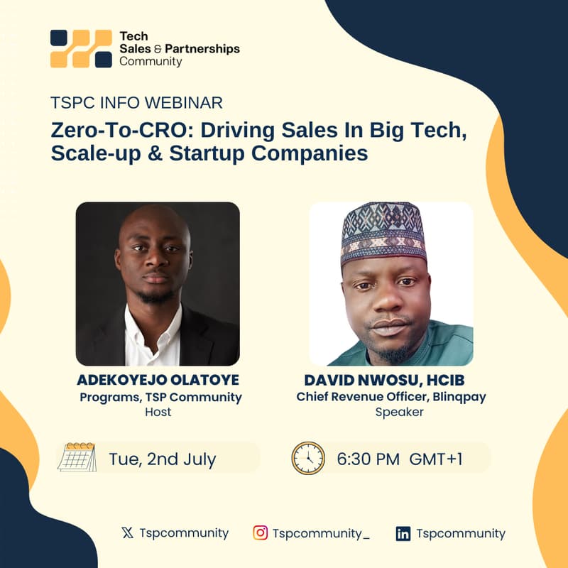 Cover Image for Zero-To-CRO: Driving Sales In Big Tech, Scale-up & Startup Companies