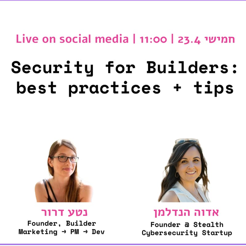 Cover Image for Security for Builders: best practices + tips