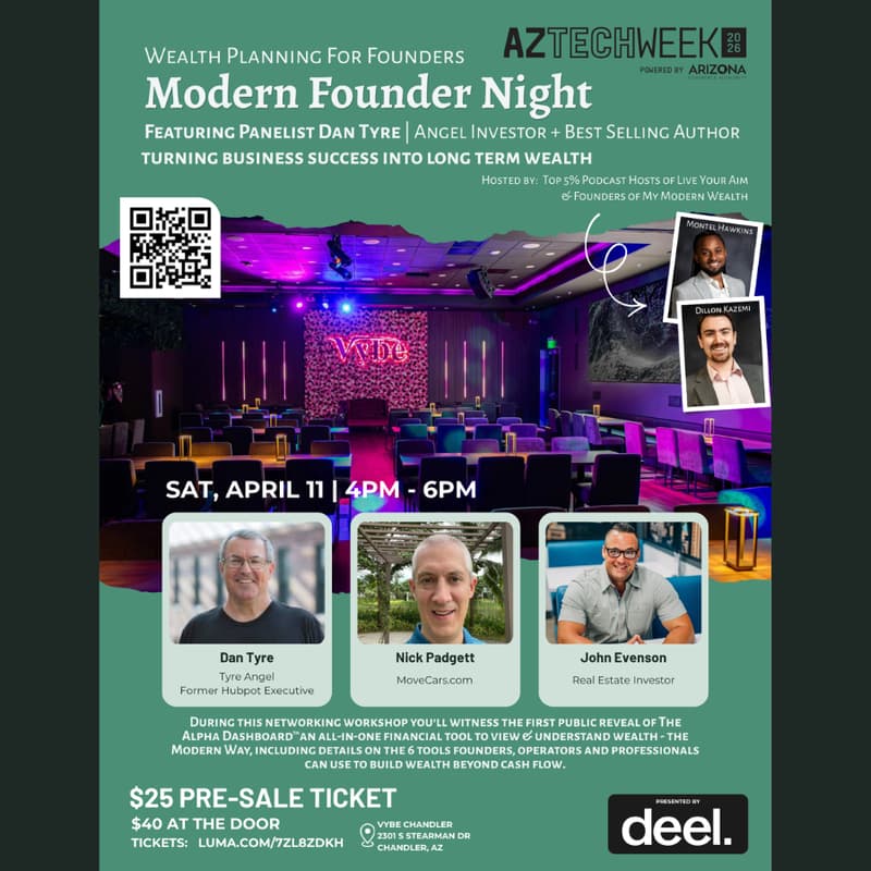 Cover Image for Modern Founder Night: Wealth Planning for Founders #AZTECHWEEK