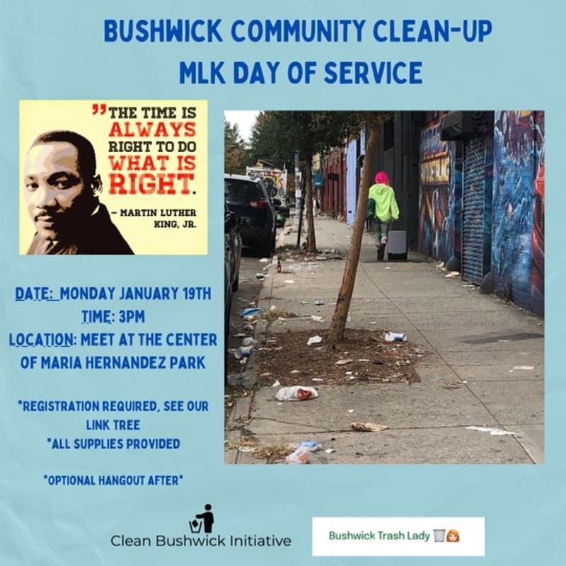 Cover Image for Bushwick Community Clean-Up: MLK Day of Service