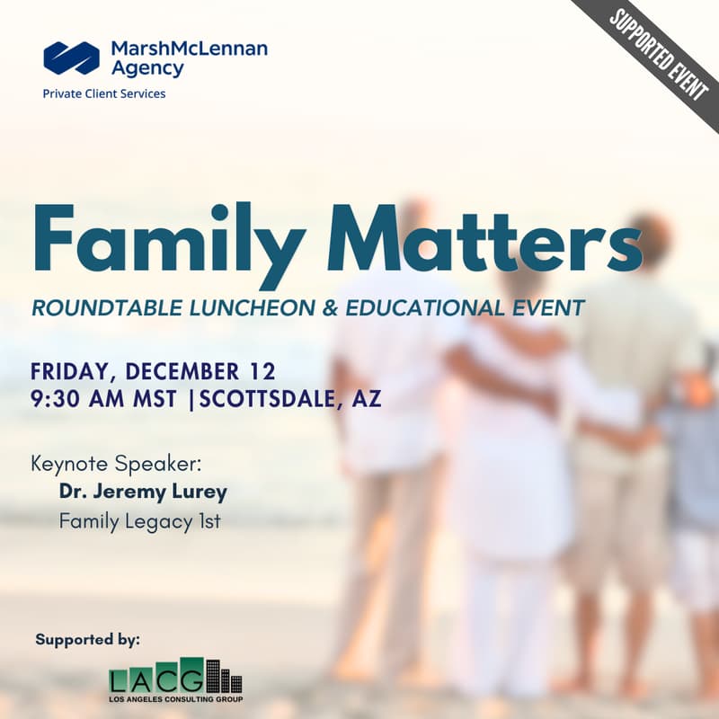 Cover Image for December 12: Family Matters - Scottsdale, AZ