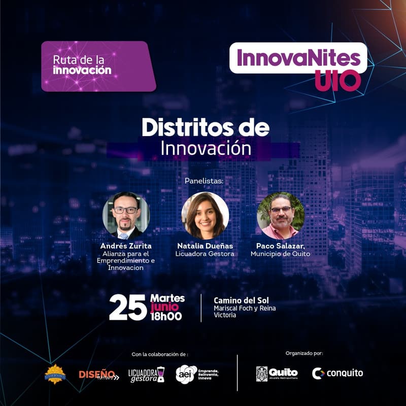 Cover Image for InnovaNites.UIO #6 - Distritos de Innovación