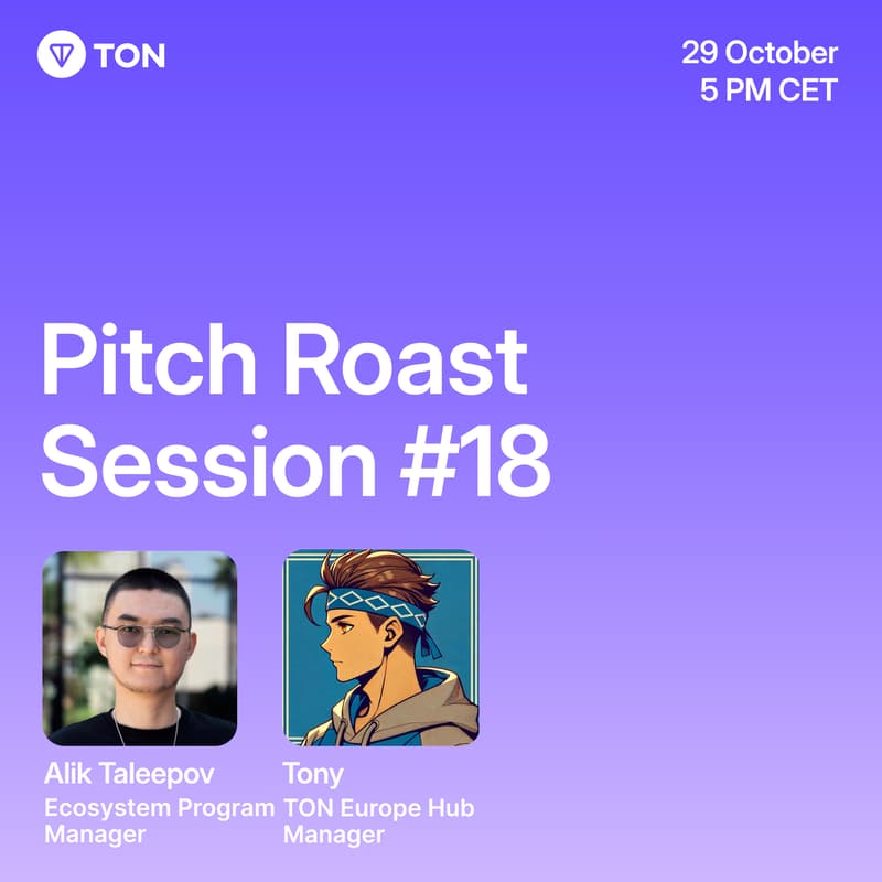 Cover Image for Pitch Roast Session #18|TON Europe Hub