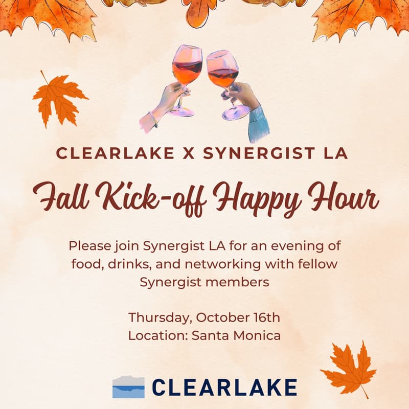 Cover Image for Clearlake x Synergist LA Kickoff Event