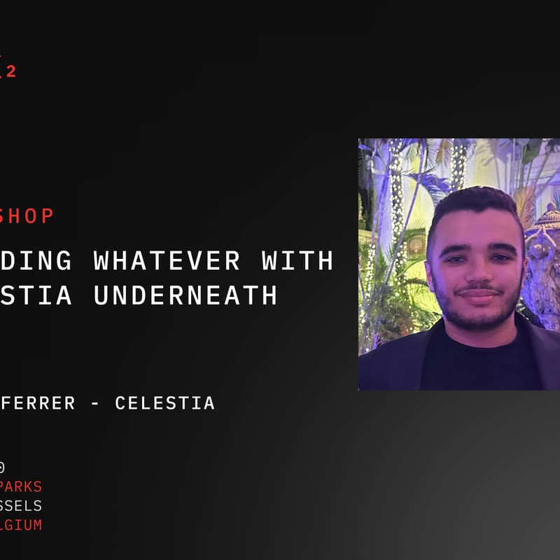 Cover Image for Workshop | Building whatever with Celestia Underneath