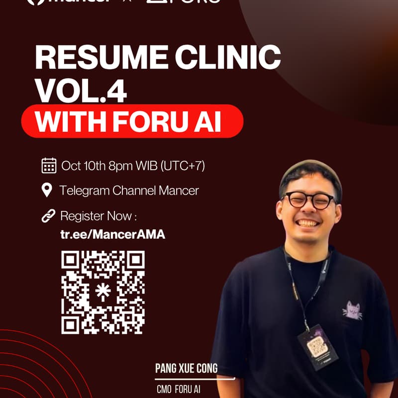 Cover Image for Resume clinic Vol.4 with ForU AI
