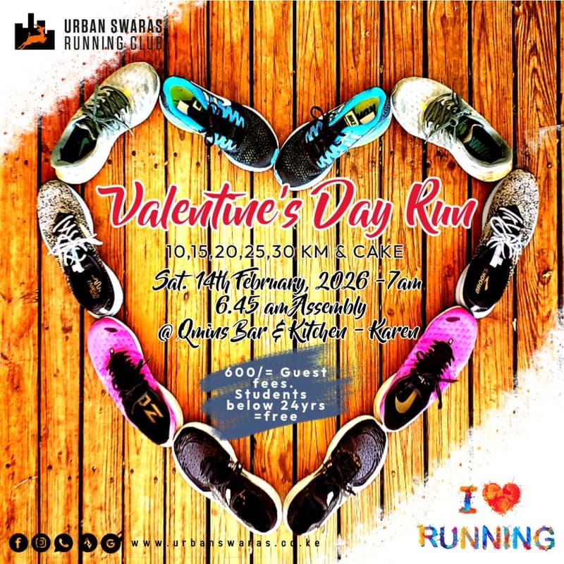 Cover Image for USRC 14th February 2026 Run 839@ Qmins Bar and kitchen ( Forest edge Rd, Karen)