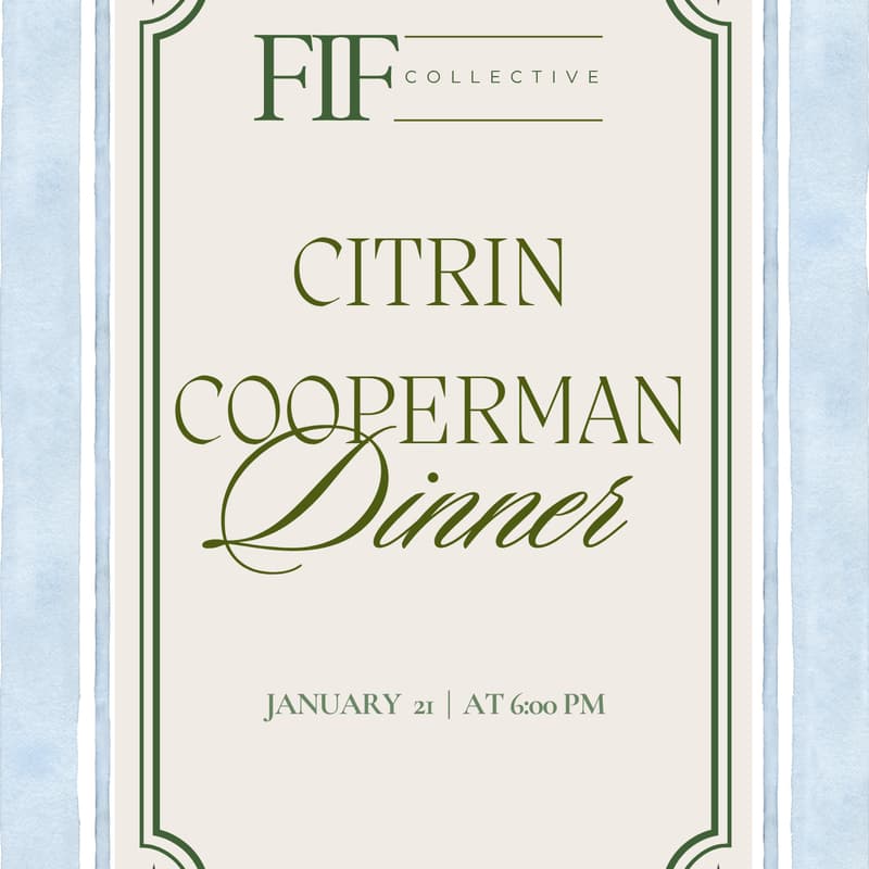 Cover Image for New Year Citrin Cooperman Dinner
