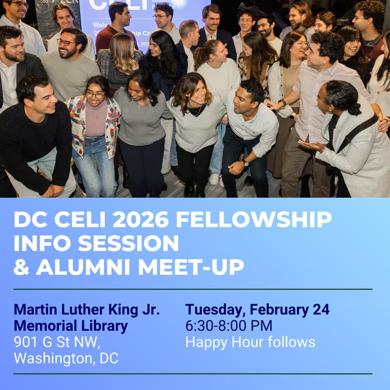 Cover Image for CELI 2026 Fellowship Info Session & Alumni Meet-Up