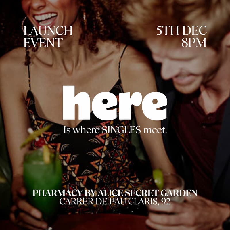 Cover Image for Launch Event. HERE.