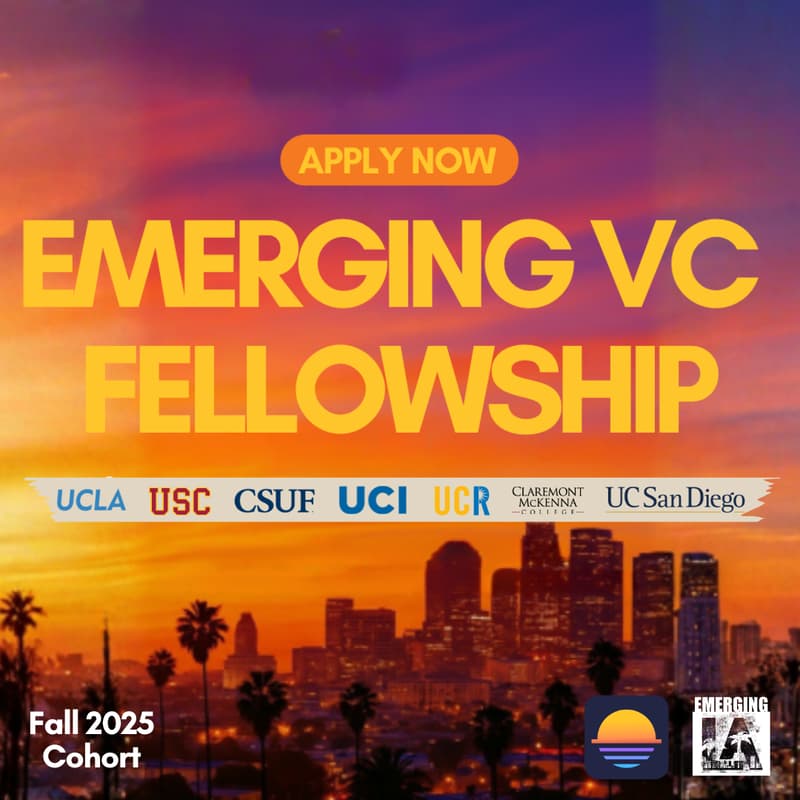 Cover Image for Emerging VC Fellowship (Fall 2025) - apply now!
