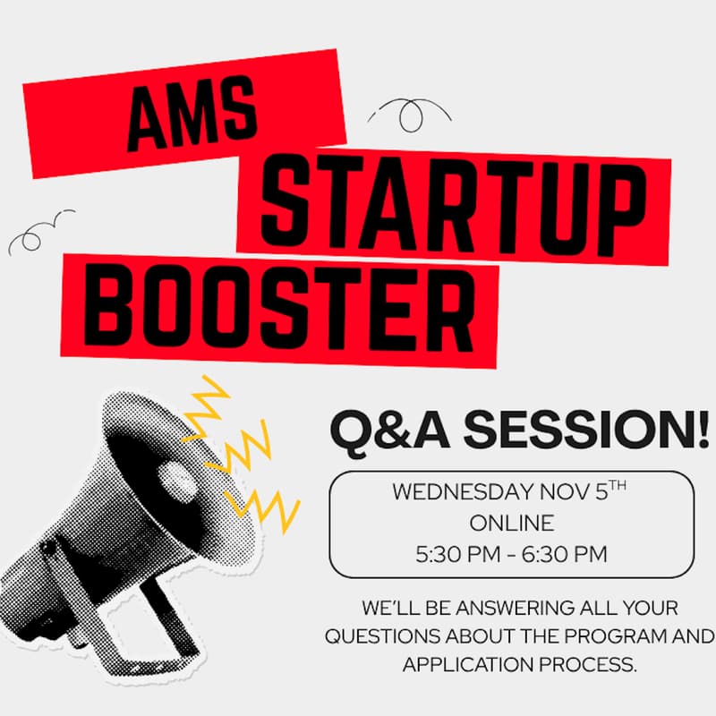 Cover Image for AMS Startup Booster Q&A Session