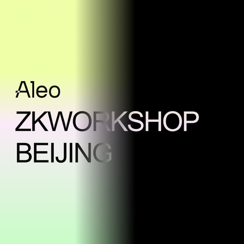 Cover Image for Aleo Beijing zkWorkshop