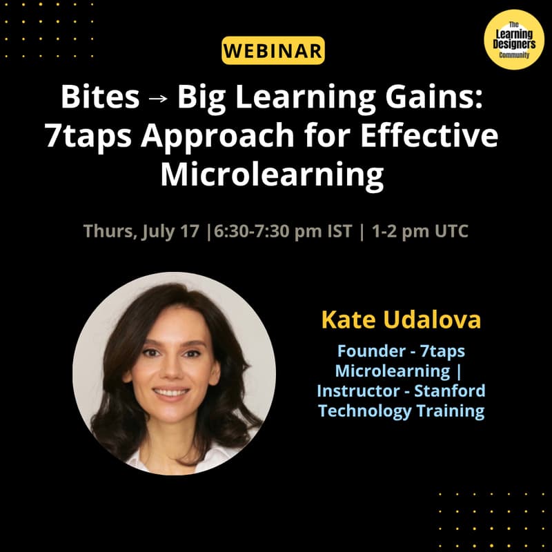Cover Image for Bites to Big Learning Gains: 7taps Approach for Effective Microlearning