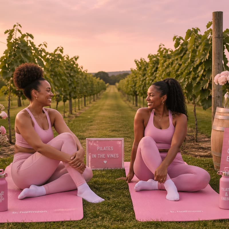 Cover Image for Pink Pilates at the Vineyard