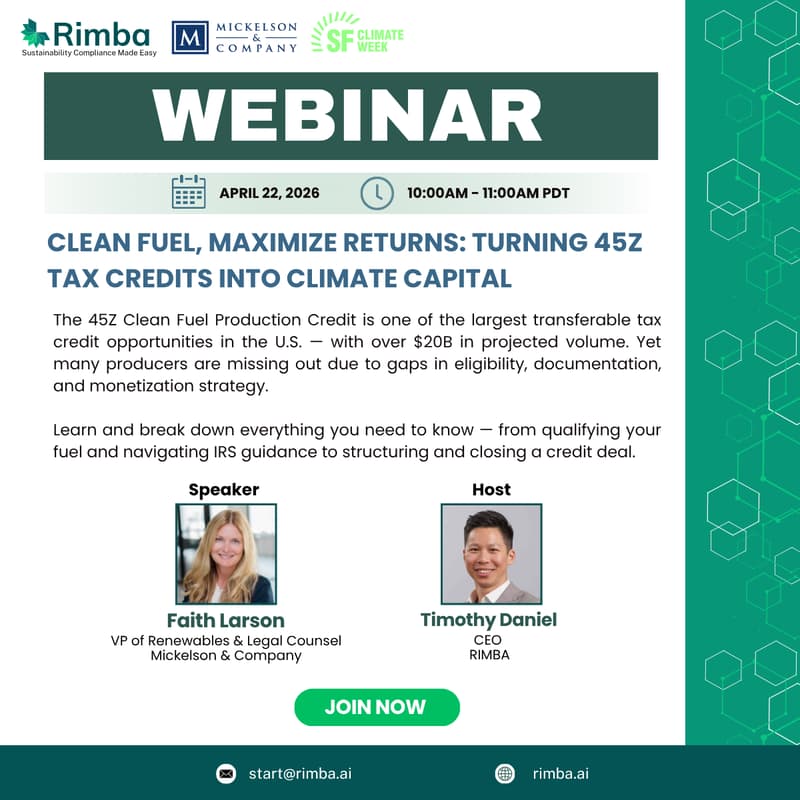 Cover Image for Clean Fuel, Maximize Returns: Turning 45Z Tax Credits into Climate Capital