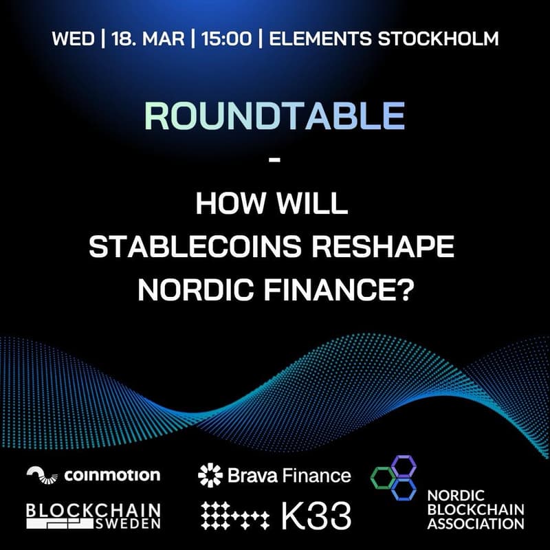Cover Image for ROUNDTABLE - How will Stablecoins Reshape Nordic Finance?