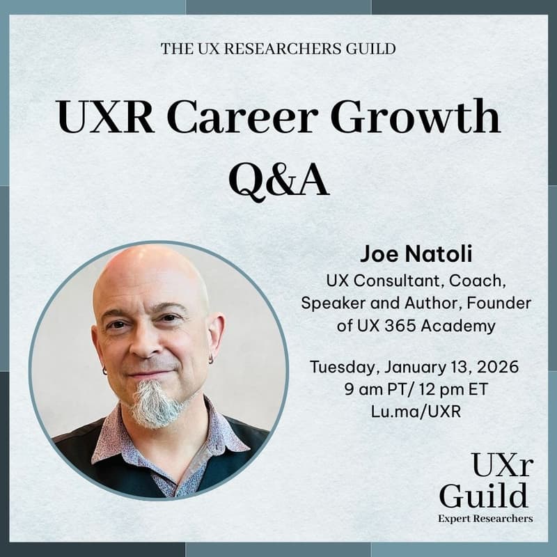 Cover Image for UXR Career Growth Q&A
