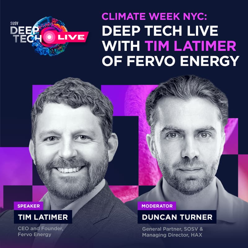Cover Image for Deep Tech Live with Tim Latimer - Fervo Energy - In-Person