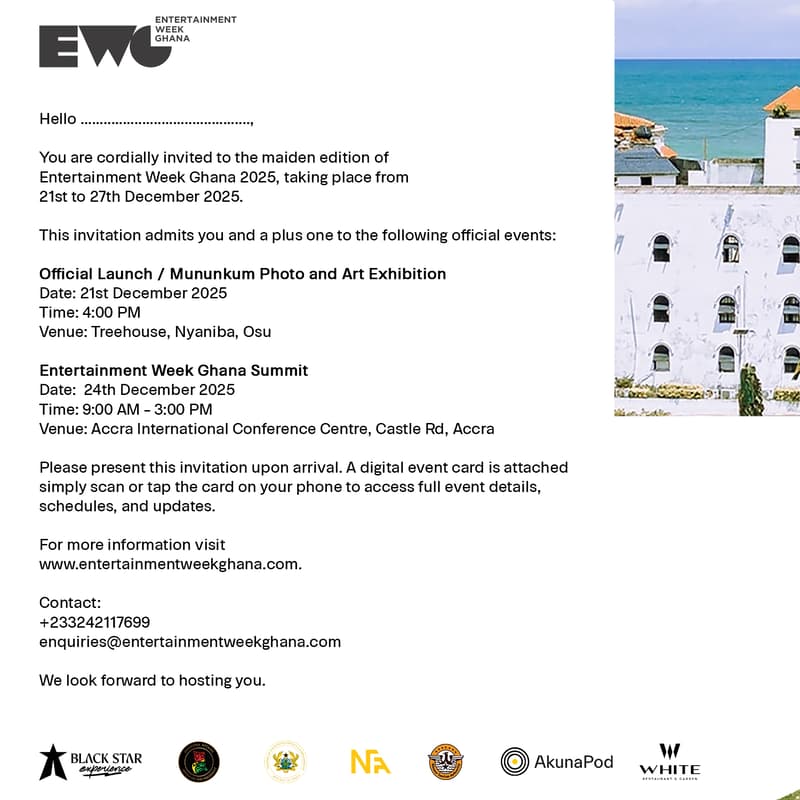 Cover Image for Entertainment Week Ghana Launch & Summit