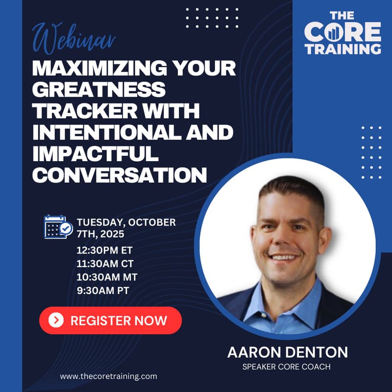 Cover Image for Maximizing your Greatness Tracker with Intentional and Impactful Conversation