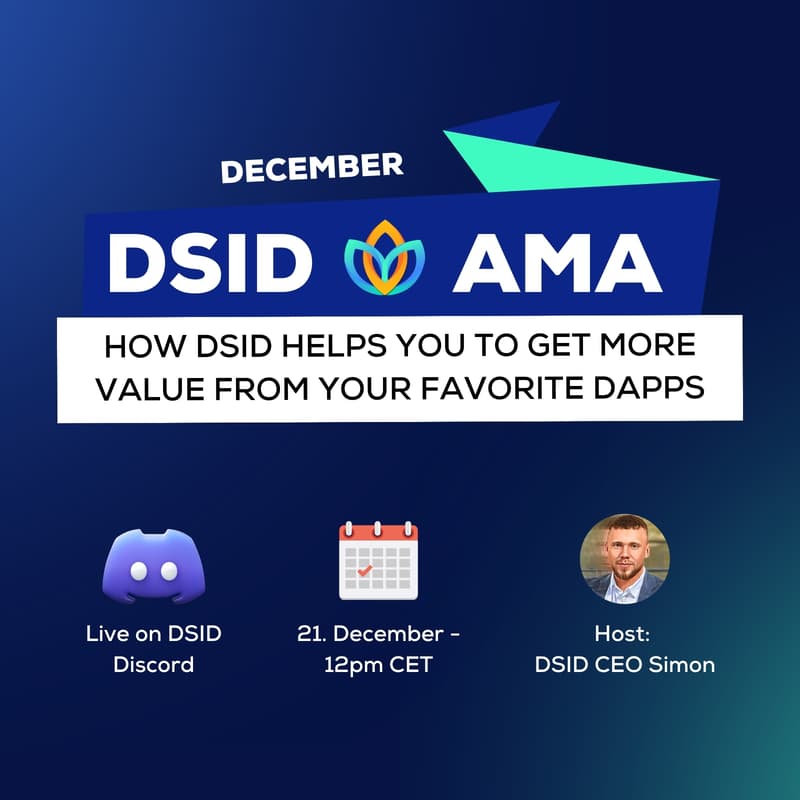 How DSID helps you to get more value from your favorite dApps - AMA ...