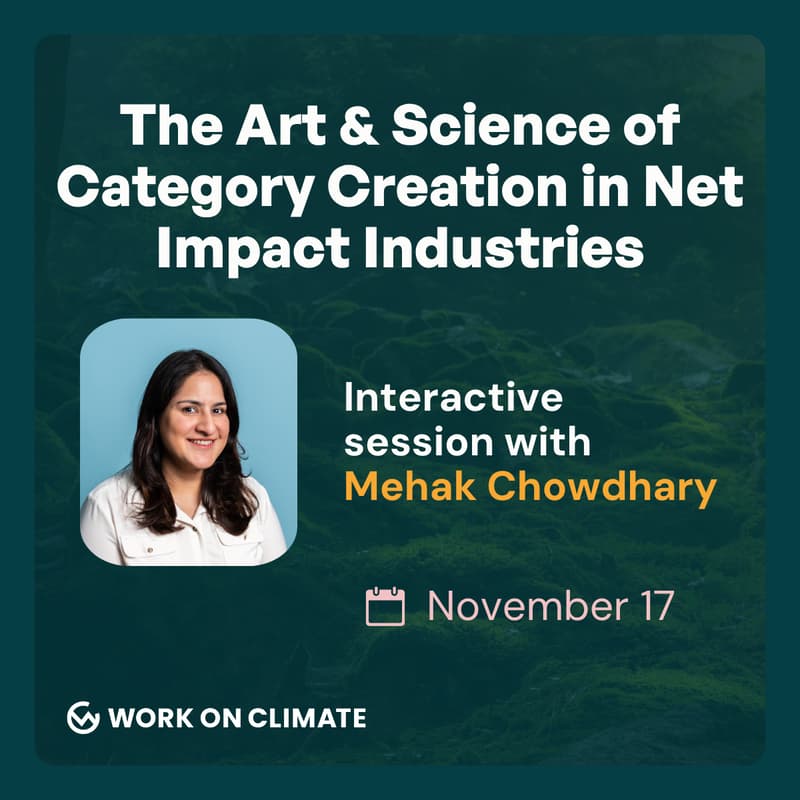 Cover Image for The Art & Science of Category Creation in Net Impact Industries