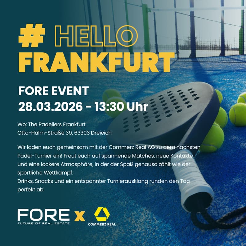 Cover Image for Immo Padel Cup: FORE x Commerz Real