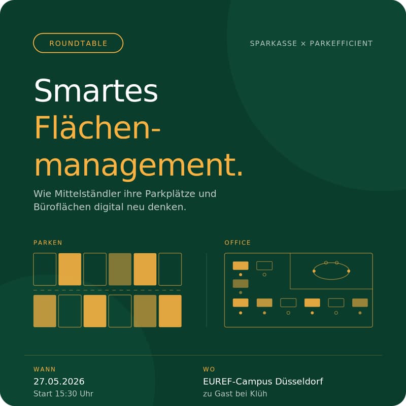Cover Image for Sparkassen Roundtable - New Work und Parkplatzmanagement neu gedacht