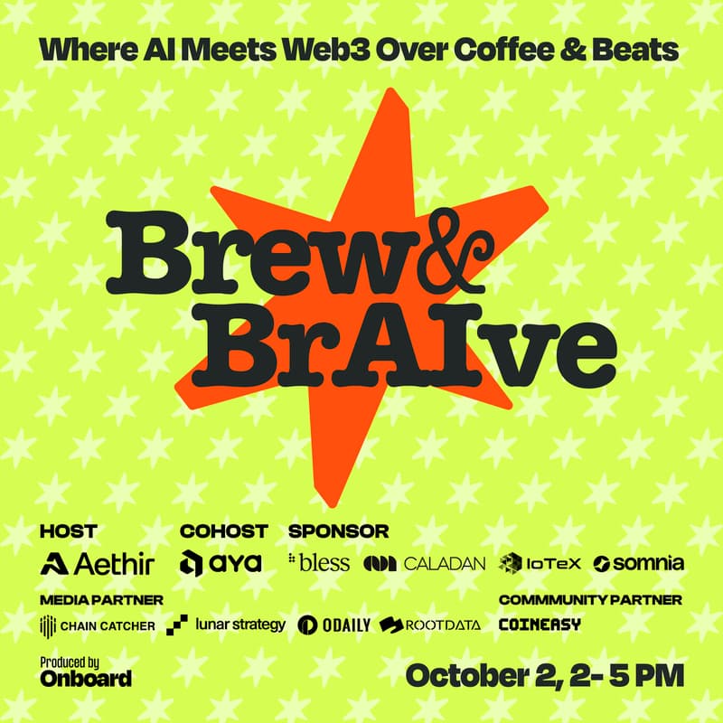 Cover Image for Brew & BrAIve: Where AI Meets Web3 Over Coffee & Beats @Token2049 Singapore