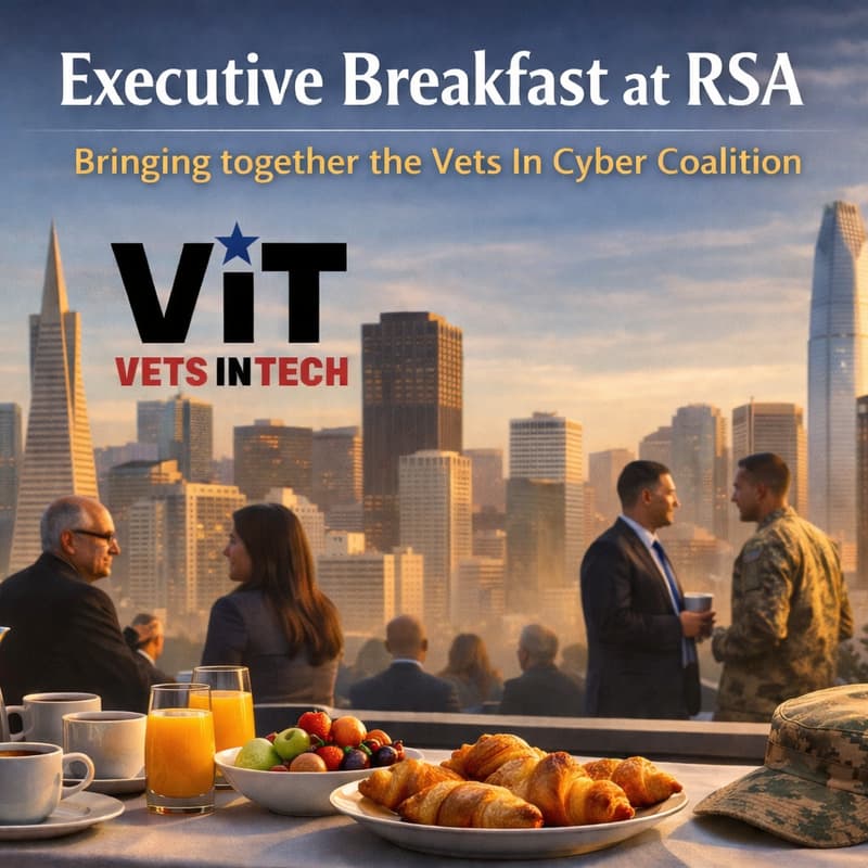 Cover Image for VetsInTech Executive Breakfast at RSA with Craig Newmark