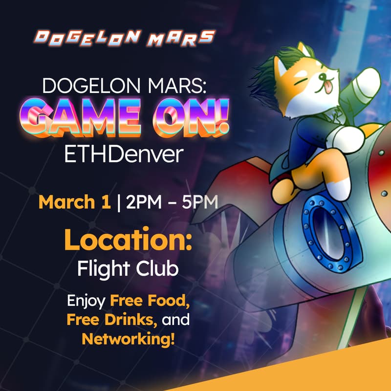 Cover Image for Dogelon Mars: GAME ON! | ETHDenver