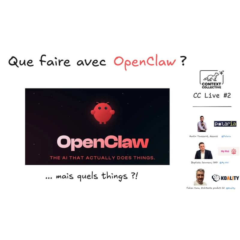 Cover Image for Que faire avec OpenClaw?