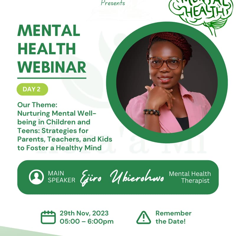 Cover Image for Ìlera'a Mi Mental Health Webinar (Day 2)